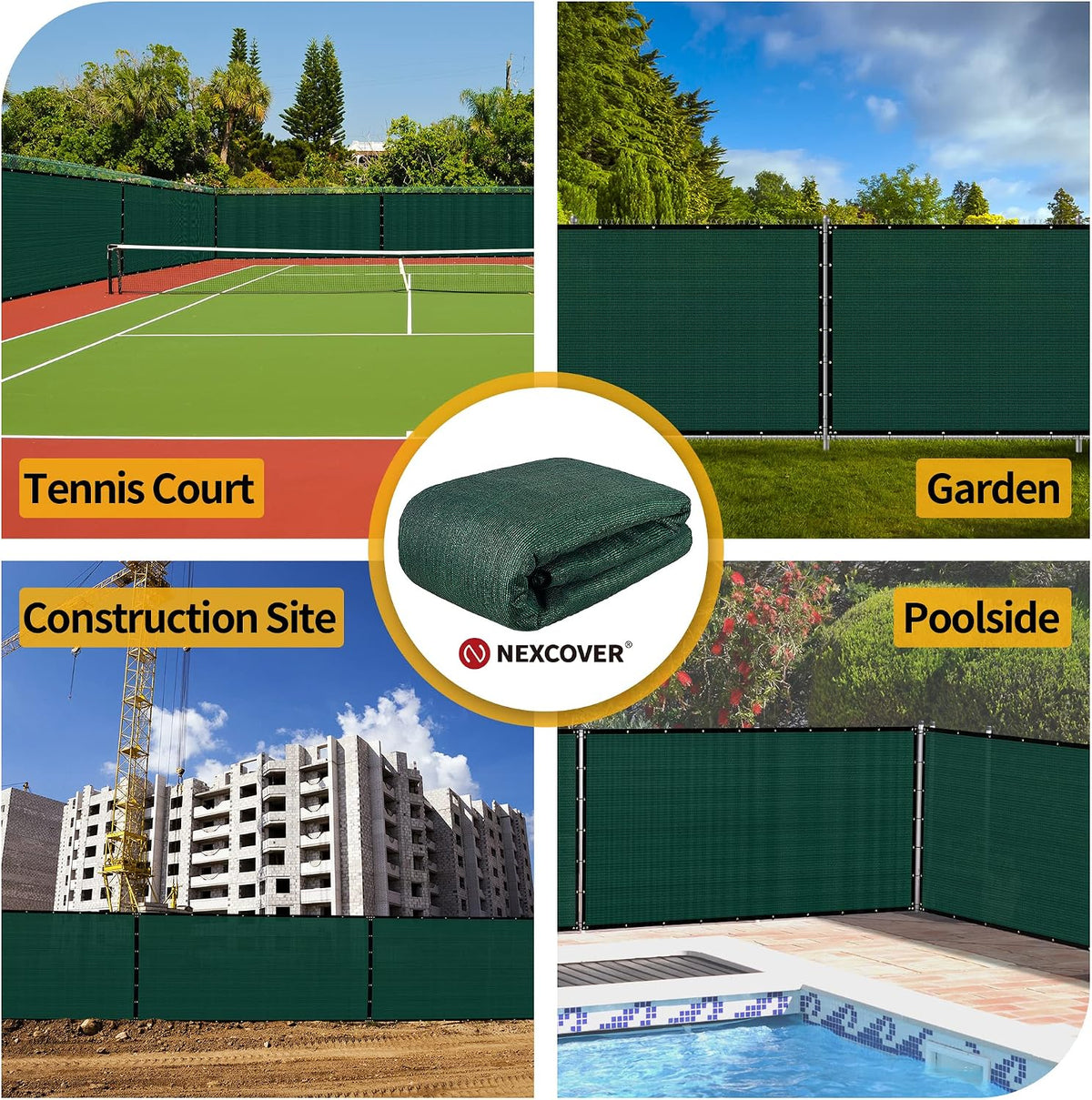 nexcover privacy fence – 5' x 50' heavy on a desk or shelf