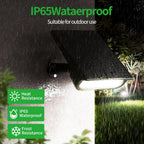 Solar Spotlights Outdoor Waterproof 4000mAh 3 Color with Remote | LED Landscape Spot Light with Timer & Adjustable Brightness for Pool, Trees, Flags, House Wall & Yard Decor