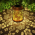 Flamingo Outdoor Garden Solar Lantern Waterproof Decorative Hanging Decor | Solar Powered Birthday Gifts for Women Mom Grandma Waterproof Metal Hanging Light for Patio Yard Porch Backyard