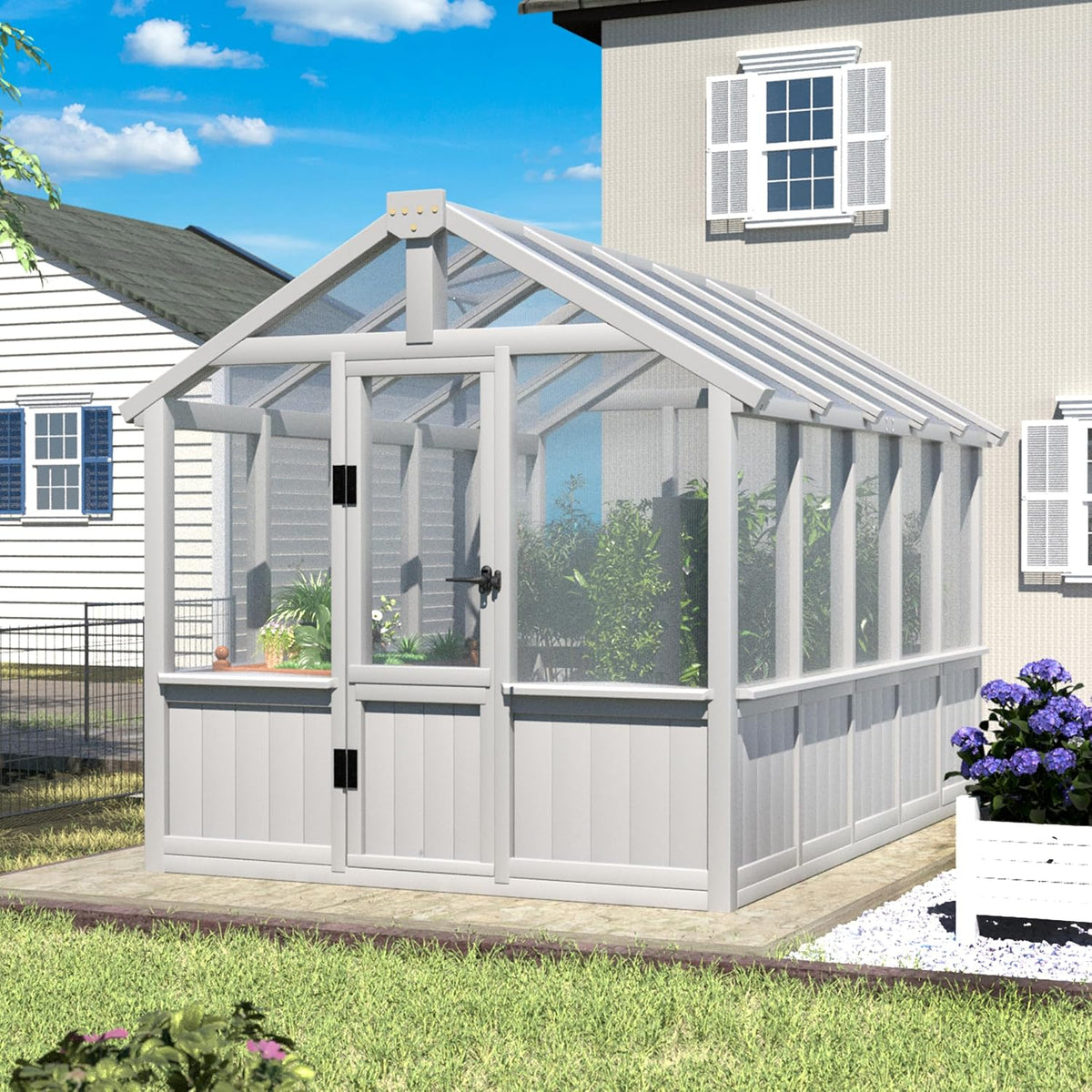 yardenaler 6x10 ft green house for outdoor, thicken, main product view