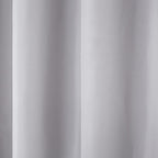 TOWN & COUNTRY BASICS Cabana Solid Heavyweight Indoor Outdoor Curtains, Light Filtering Opacity with Grommet Top, Water Repellent, 2-Pack Set, 54"x96", Cloud Grey