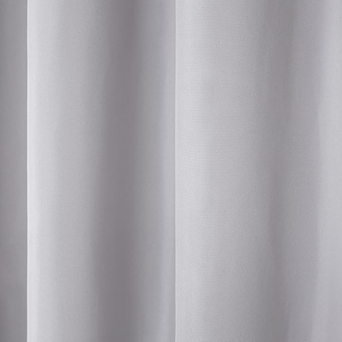 TOWN & COUNTRY BASICS Heavyweight Grommet Curtain, Cloud Grey | Light Filtering | Indoor Outdoor | Water Repellent | 54"x84", Pack of 12