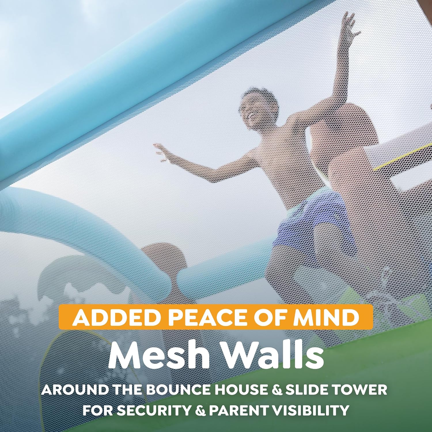 H2OGO! Island Adventure Kids Inflatable Water Park with Heavy-Duty Blower | Inflatable Water Slide, Bounce House for Kids Ages 3+, 2-Minute Inflation, Climbing Wall, Durable Material, Splash Pool