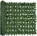 48"x128" (43 sqft), artificial ivy vine privacy fence, main product view