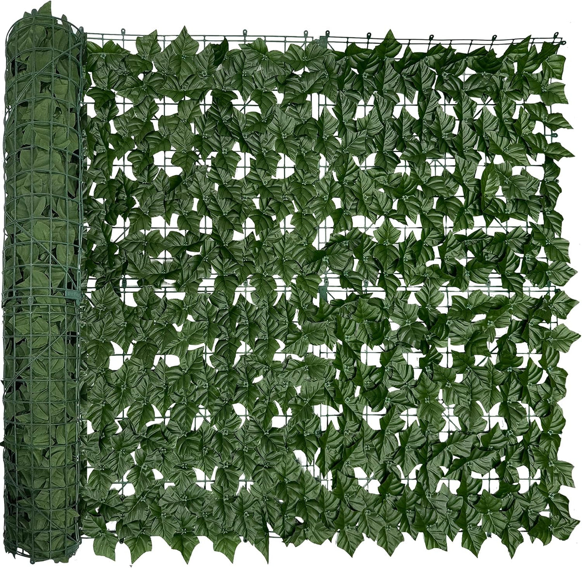 48"x128" (43 sqft), artificial ivy vine privacy fence, main product view