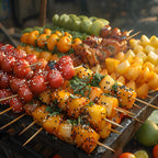 Bamboo Skewers 12 Inch Wooden Skewers Sticks for Grilling, BBQ, Shish Kabob, Fruit, Yakitori. More Size Choices 8"/10", 100 PCS (12inch X Φ3mm)