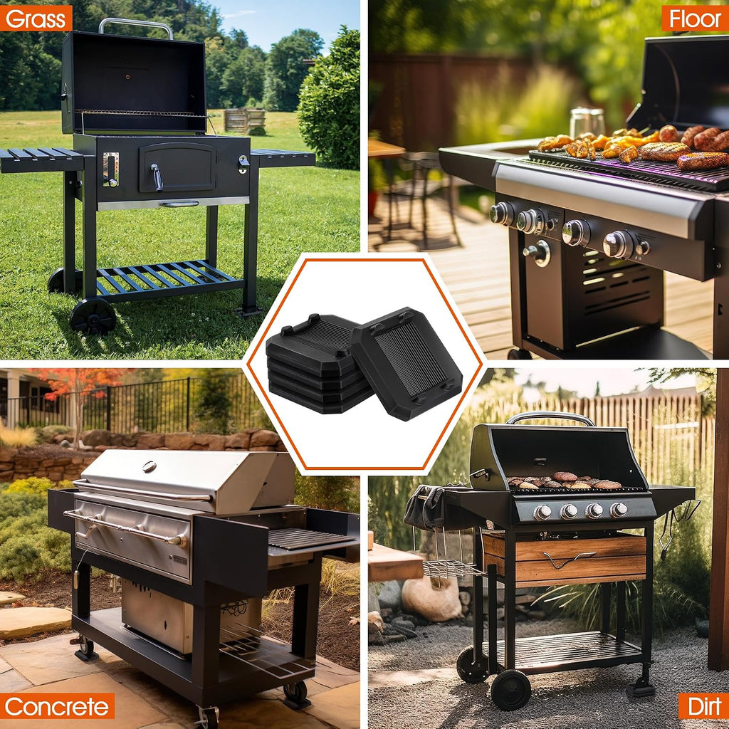 Griddle Leveling Shims Kit Compatible with Blackstone Griddle, Rubber Grill Levelers Outdoor for Most Grills, Keep Flat Top Grill in Level, Patent Pending
