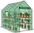 outvita walk-in greenhouse, 3 tiers 12 shelves, durable, main product view