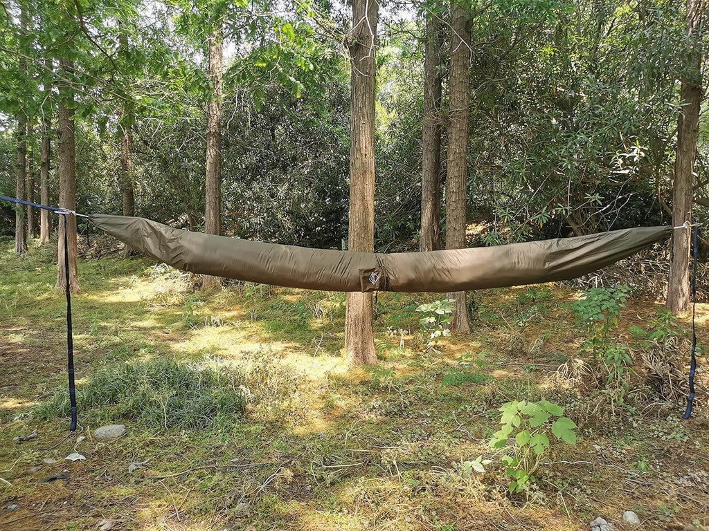 Onewind Hammock Sleeve 12ft, Nylon Hammock Snakeskin | Lightweight Waterproof Camping Hammock Storage and Cover, 12' Large for Hammock, Underquilt Combo, Topquilt, OD Green