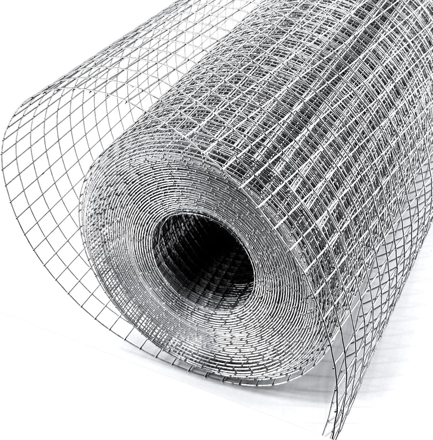 Hardware Cloth 1/2 in 48 x 100 ft 19 Gauge Wire Mesh | Galvanized welded wire mesh, Stronger Welds, Uniform Mesh, Chicken Coop, Garden Fence, Gopher Barrier