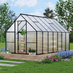 8'x14' aluminum greenhouses kit for outdoors, polycarbonate greenhouse, main product view