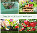 outsunny 71" x 55" x 32" mini greenhouse, package contents