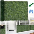 artificial 40x120 in (33.5 sqft) boxwood grass wall, main product view
