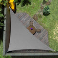 Amgo Custom Size 24' x 24' x 33.9' Grey Right Triangle Sun Shade Sail Order to Make Canopy Awning UPF50+ AGSLT, 95% UV Blockage, Water & Air Permeable, 200GSM Commercial Standard (We Customize)