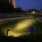HEX 50X Single Solar Spotlight Warm White LED Waterproof Dimmable Dusk to Dawn for Outdoor Garden Yard Landscape Pathway Downlight Uplight