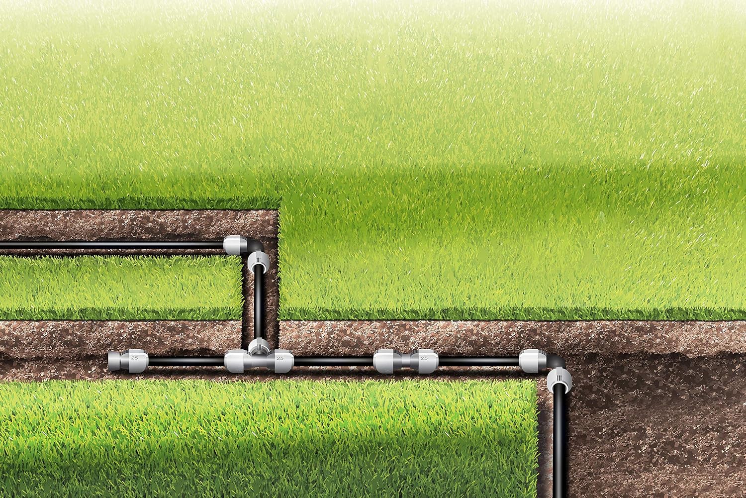 GARDENA 2775-U 25mm Connector with Sprinkler System Pro