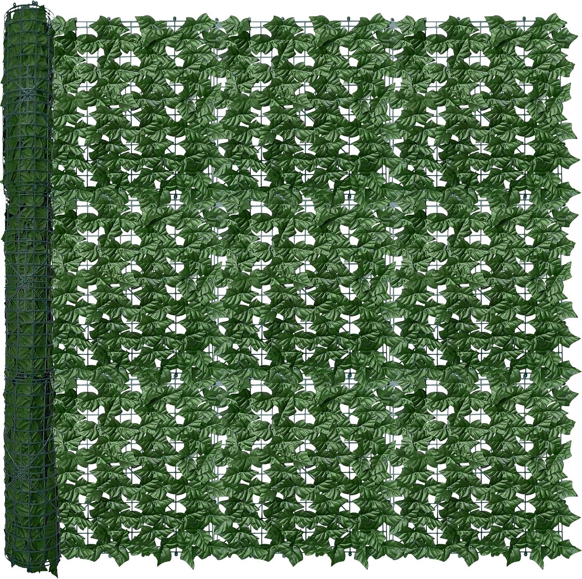 odtory artificial ivy privacy screen fence panel, green, main product view