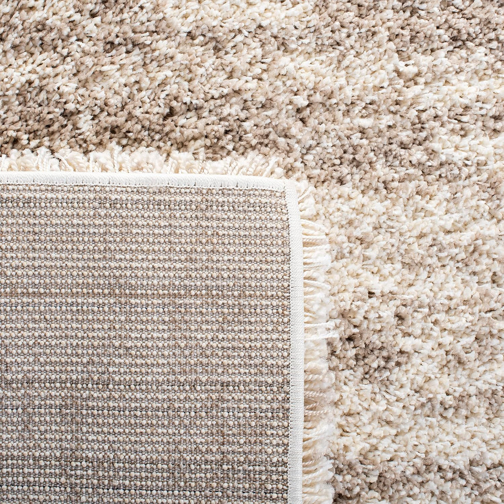 SAFAVIEH Hudson Shag Collection Runner Rug - 2'3" x 6', Ivory & Beige, Modern Design, Non-Shedding & Easy Care, 2-inch Thick Ideal for High Traffic Areas in Living Room, Bedroom (SGH206B)