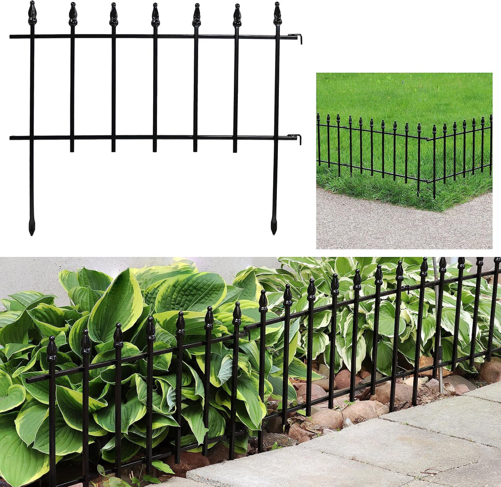 sunnydaze decorative garden fence border, 22" w x, main product view