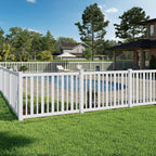 wambam sturbridge yard or pool fence, white vinyl, main product view