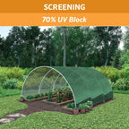 coolaroo 70% uv block prvacy & screening fabric, side view