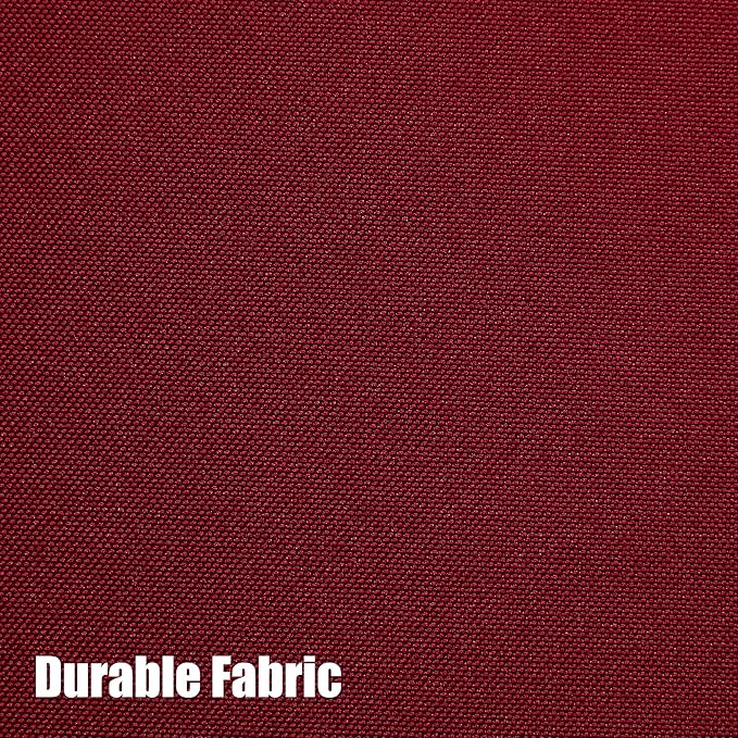BONZER Wide Waterproof Outdoor Curtains for Patio Heavy Privacy Light Filtering Grommet Outside Curtains for Porch, Pergola, Gazebo, 1 Panel, 110W x 108L inch, Red