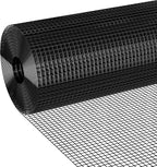 Black Hardware Cloth 1/2 inch Chicken Wire 48 in x 100 ft 19 Gauge | Vinyl Coated Chicken Wire Fencing, Chicken Wire Mesh Roll, Garden Mesh, Rabbit Fence