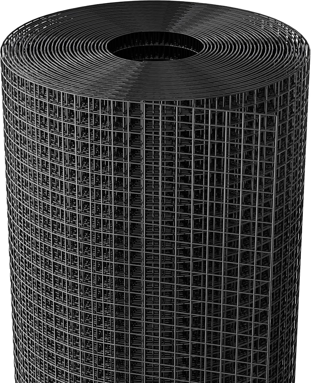 Vinyl Black Hardware Cloth 1/2 inch 48 x 100 ft 19 Ga Chicken Wire | Chicken Wire Mesh, Chicken Wire Fencing, Gopher Guard & Custom DIY Projects