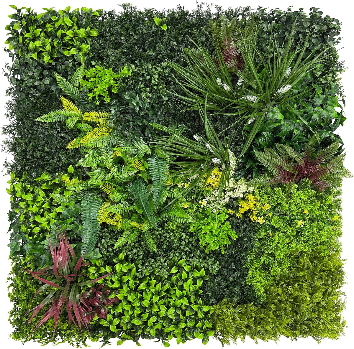 artificial grass wall boxwood plant panel: 20"x20"(6p) uv, main product view