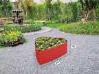 Plant & Plot Galvanized Raised Garden Beds Outdoor // Planter Raised Beds for Gardening, Vegetables, Flowers // Large Metal Garden Box (Red) // Tool-Free Assembly