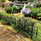 garden edging border decorative fences panel 18" w, side view
