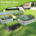 8x2x2FT Galvanized Raised Garden Bed,Galvanized Planter Boxes Outdoor, Large Metal Raised Garden Beds for Vegetables-Green