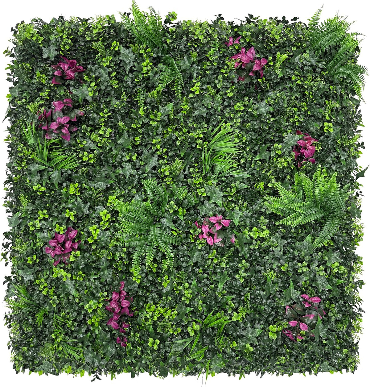 faux greenery grass wall boxwood plant panel: 20"x20"(4, main product view