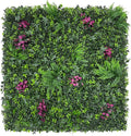 faux greenery grass wall boxwood plant panel: 20"x20"(4, main product view