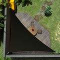 Amgo Custom Size 11' x 17' x 20.2' Black Right Triangle Sun Shade Sail Order to Make Canopy Awning UPF50+ AGSLT, 95% UV Blockage, Water & Air Permeable, 200GSM Commercial Standard (We Customize)