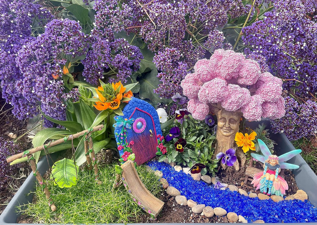 Katrina The Garden Fairy - a Miniature Fairy Statue for Your Fairy Garden and Miniature Figurines by GlitZGlam