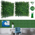 bybeton 24pk 10"x10" fake boxwood greenery backdrop privacy, main product view