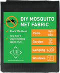 black diy mosquito net fabric | 10x10 ft, main product view